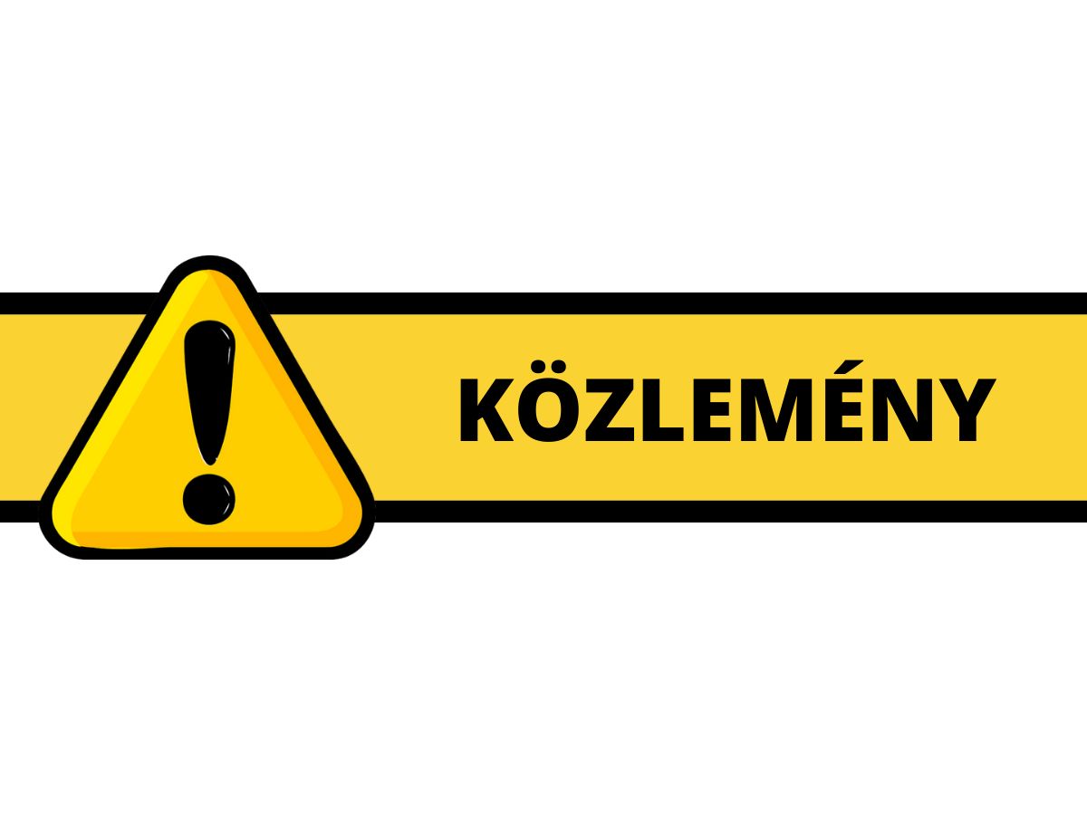 Közlemény Közlemény